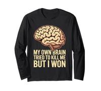 My Own Brain Tried To Kill Me But I Won Salute dell'ictus - Maglia a Manica