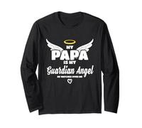 My Papa Is My Guardian Angel He Watches Over Me in Memory Maglia a Manica