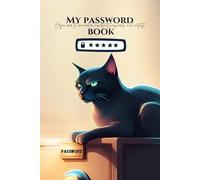My Password Book: Organizer to remember important passwords, adresses and contacts in alphabetical order with cute cat's paws on the inside pages for ... , Size 6 x 9 inches. Email phone keeper