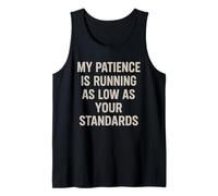 My Patience Is Running Spiritoso Divertente Sarcastico Snarky Pun Joke Canotta