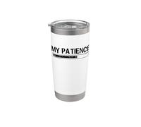 My Patience Loading Bar Sarcastic Funny Humor Bicchiere termico in acciaio inox doppia parete
