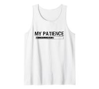 My Patience Loading Bar Sarcastic Funny Humor Canotta
