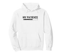 My Patience Loading Bar Sarcastic Funny Humor Felpa con Cappuccio