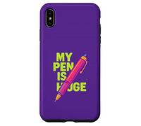 My Pen is Enorme Funny Adult Joke Custodia per iPhone XS Max
