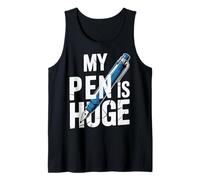 My Pen is Enorme Funny Pen Joke Writing Pen Wordplay Joke Canotta