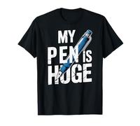 My Pen is Enorme Funny Pen Joke Writing Pen Wordplay Joke Maglietta