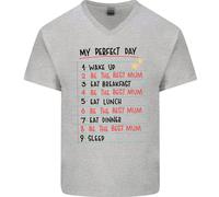 My Perfetto Giorno Be The Best Mum Mamma Giorno Uomo Scollo A V Cotone T-Shirt