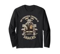 MY PERSONAL TRAINER IS LOUD AND LOVES SNACKS Maglia a Manica