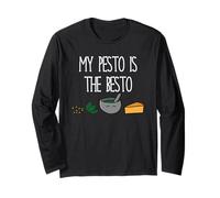 My Pesto Is The Besto: T-shirt divertente per amanti della pasta italiana Maglia a Manica