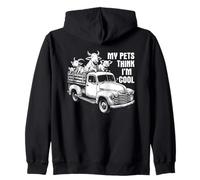 My Pets Think I'm Cool - Simpatico amante degli animali della fattoria Felpa con Cappuccio