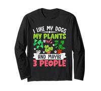 My Plants 3 People Love Botanical Garden Appassionato Maglia a Manica