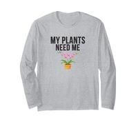 My Plants Need Me - Simpatica estetica per Amanti delle Piante Maglia a Manica