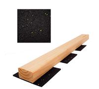 My Plast 150 - Cuscinetti in granulato di gomma per terrazza, 3 mm, 90 x 90 mm, confezione da 5 (750 pezzi), colore: Nero