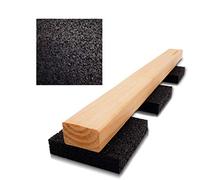 My Plast belastbare Bautenschutzmatte Tappetini in Gomma per terrazze, Impermeabili, per Pavimenti in Legno, Nero, 20 mm - 50 Stück