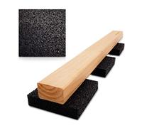 My Plast belastbare Bautenschutzmatte Tappetini in Gomma per terrazze, Impermeabili, per Pavimenti in Legno, Nero, 6 mm-100 Stück