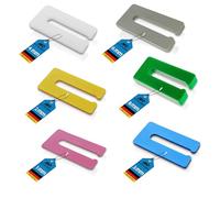 My Plast Distanziatori - Piastrine in plastica, 57 x 29 x 1, 2, 3, 4 mm, 4 x 50 pezzi