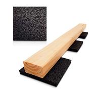 My Plast für Terrassen-Holz Tappetini in Gomma Resistenti all'Acqua, Nero, 10 mm - 50 Stück