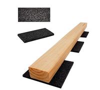 My Plast TP-100-50-10-100 tappetini in Gomma Resistenti all'Acqua per Pavimenti in Legno, Protezione per edifici, Nero, 100 x 50 x 10 mm Menge: 100 Stück