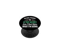My Pool Strategy Is Top Secret I Don't Know What I'm Doing PopSockets PopGrip Adesivo