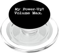 My Power-Up? Volume Max Funny Gamer Citazione PopSockets PopGrip per MagSafe