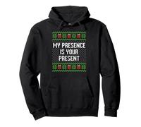 My presence is your present brutto maglione natalizio Felpa con Cappuccio