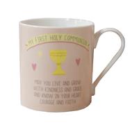 My Prima Comunione Mug Chiesa E Grail Immagine - Blu O Rosa