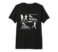 My Problem My Pictogram Mom Long Track Cross Country Runner Maglietta Premium