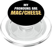 My Pronouns Are Mac Cheese Funny Food Humor Tees and More PopSockets PopGrip per MagSafe