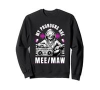 My Pronouns Are Mee Maw Funny Hip Hop Grandma Meme Gifts Felpa