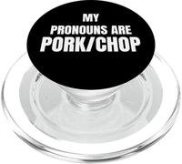 My Pronouns Are Pork/Chop Funny Food Humor Tees and More PopSockets PopGrip per MagSafe