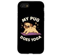 "My Pug Does Yoga" Carino Cane Tema Art Custodia per iPhone SE (2020) / 7/8