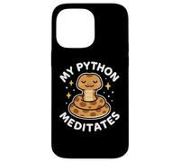 "My Python Meditates" Tema Cute Snake Custodia per iPhone 14 Pro Max