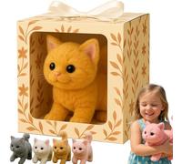 My Realistic Cat Ai - Porta Infiniti Gioia E Calore, 2025 New Smart Robot Kitten, Si Muove Come Un Vero Gatto, Gatti Giocattolo Che Cammina, Miagoli E Stragranti, Animali Di Peluche Per Adulti Orange