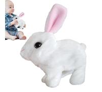 My Realistic Rabbit Toy, Peluche Coniglietto Interattivo Vivido per Pasqua 2025, Modelo Aggiornato, Parla, Camminata, Contrazioni e Movimento delle Orecchie, Materiale Ecosostenibile, 16x9x16 cm, 150