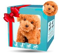 My Realistic Robot Puppy, Robot Dog That Act Like Real Dogs, Walking Barking, Tail Wagging, Perfect for Party and Birthday Gifts or Interactive Fun, Giocattoli per ragazzi e ragazze B marrone