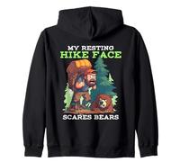 MY RESTING HIKE FACE SCARES BEARS Felpa con Cappuccio