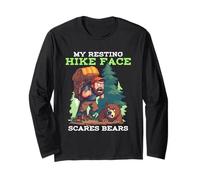 MY RESTING HIKE FACE SCARES BEARS Maglia a Manica