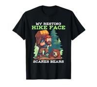 MY RESTING HIKE FACE SCARES BEARS Maglietta