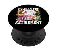 My Retirement Plan For Baking Lover And Retired Grandma Life PopSockets PopGrip Adesivo