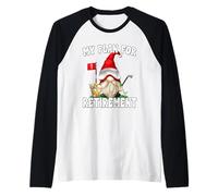 My Retirement Plan Golf Dad GNOME for Retired Grandpa Life Maglia con Maniche Raglan