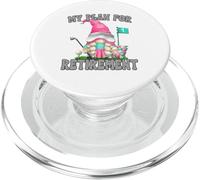 My Retirement Plan Golf Mom Gnome For Retired Grandma Life PopSockets PopGrip per MagSafe
