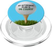 My Retirement Plan Is On Course Funny Golf PopSockets PopGrip per MagSafe