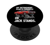 My Retirement Plan Is On Jack Stands Muscle Car PopSockets PopGrip Adesivo