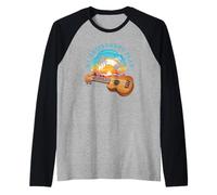 My Retirement Plan Ukulele Hawaiian Music Guitar Pensioner Maglia con Maniche Raglan