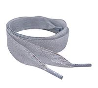 My Ribbon Laces Lacci lunghi 85 cm, color argento, con glitter, ideali per scarpe da ginnastica, stivali da ginnastica