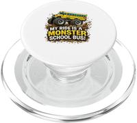 My Ride is a Monster School Bus Bambini Big Wheel Truck Kids PopSockets PopGrip per MagSafe