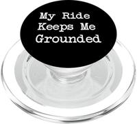 My Ride Keeps Me Grounded Sarcastico Ciclismo Citazioni PopSockets PopGrip per MagSafe