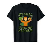 My Salad Fuels My Heroism Superhero Veggie novità Maglietta