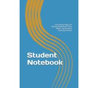 My School Notes Notebook: Easy Ruled Pages for Writing, Homework, Class Notes, and Creative Learning Practice