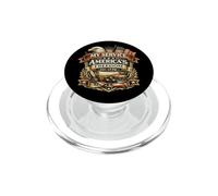 My Service Americas Freedom Veteran Eagle Flag Patriots 1776 PopSockets PopGrip per MagSafe